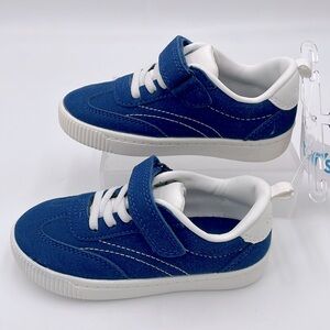 Carter's Jazz Skater Casual Sneakers‎ Tennis Shoes Faux Lace Velcro Suede-like